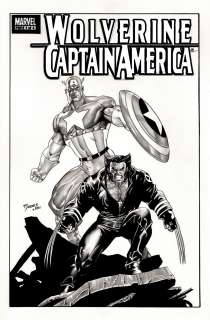 Tom Derenick - wolverine / captain america #1 cover (awesome images! ) 2001