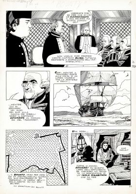 Attilio Micheluzzi | Gli ammutinati del Bounty p.25 | Tavole Originali