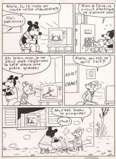 Nicolaou - Placid et Muzo, planche Ã  l‘encre de Chine pu…