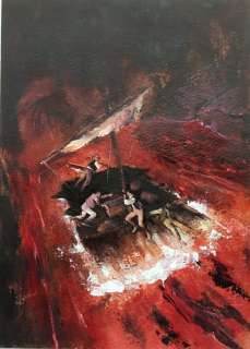 Follet, René - Dessin original couleur - Voyage au centre de la Terre - (2005) | Catawiki