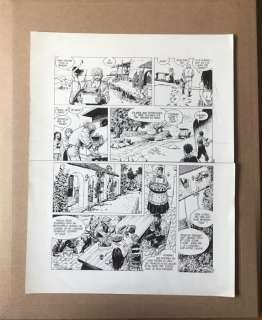 Franz Drappier | Lester Cockney - Planche originale (p.8) - La déchirure - Page volante - (1993) | Catawiki