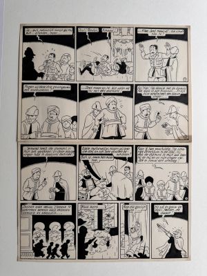 Bob de Moor, Oncle Zigomar, Snoe et Snolleke « le doigt bleu », 1953 | Comic Art Masters