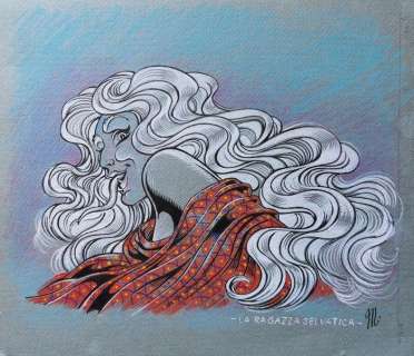 Magnus | Magnus - Illustrazione originale "Le femmine incantate - La ragazza selvatica" - Page volante - Exemplaire unique | Catawiki