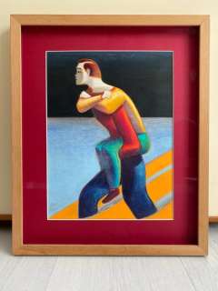 Mattotti, Lorenzo | Mattotti, Lorenzo - Dessin original couleur - Contemplation | Catawiki