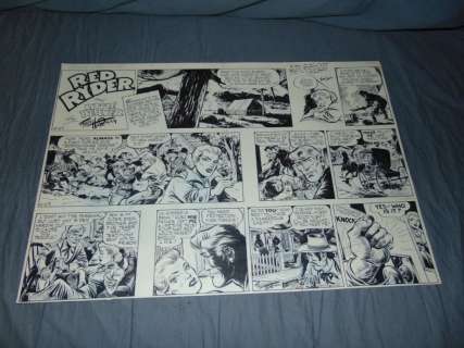 Fred Harman. Red Ryder. Original Sunday Page.