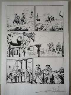 Candita, Giuseppe | Candita, Giuseppe - Planche originale + dessin originale couleur - Tex - Sulla pista per Prescott - (2021) | Catawiki