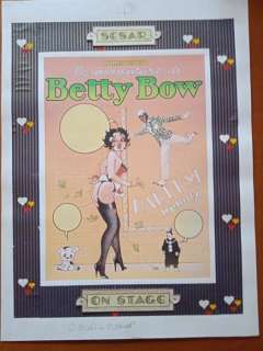 Sesar | Sesar - original illustration "Betty Bow" - Page volante - Exemplaire unique | Catawiki