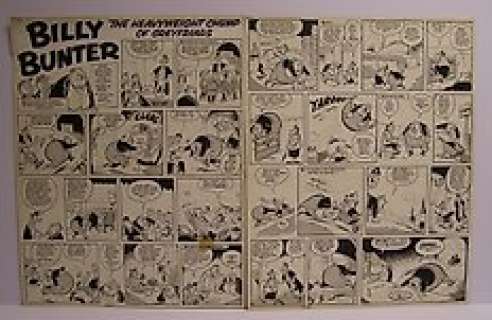 Charles Hamilton | Parlett, Reg - 2 Originele pagina’s (complete gag) - Billy Bunter (Billie Turf) - (1968) | Catawiki