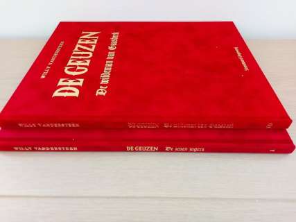 Willy Vandersteen / Eugeen Goossens | De Geuzen 1, 10 - De zeven jagers - De wildeman van gaasbeek + Opdrachttekening Eugeen Goossens - Fluwelen - Cartonné - EO - (2006/2015) | Catawiki