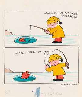 Bohdan Butenko (1931 - 2019) | Bohdan Butenko | "- Dlaczego się nie chcesz złapać, Rybko?" | Desa Unicum