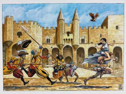 Miguel | Miguel - Dessin original couleur - Portfolio Rencontres n°4 - (2006) | Catawiki