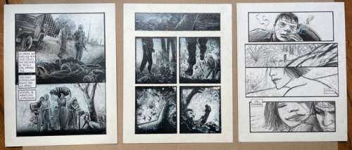 Séra | Séra - 3x Planche originale - Impasse et Rouge - (1995) | Catawiki