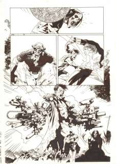 Kev Walker - Marvel zombies 3 #4 p. 17 - machine man vs. Captain mexica - 2009