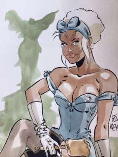 Meynet, Félix | Meynet, Félix - Dessin original couleur - Mirabelle Artiste Peintre Ã  Paris | Catawiki