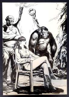 Virgilio Muzzi | Tex - Originale artwork â€œLa perfida Satania, alias Cora Grayâ€ - Page volante | Catawiki