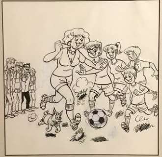 Hec Leemans | F.C. De Kampioenen - Originele cover FC De Kampioenen 104 - Vrouwen aan de macht - (2019) | Catawiki