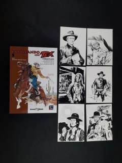 Virgilio Muzzi | Tex - I Personaggi - 6x Illustrazioni - Page volante - EO - (2000) | Catawiki