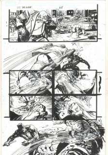 Bill Sienkiewicz, Klaus Janson - daredevil: end of days #1 p. 25 - couple pages before daredevil kills the kingpin - written by brian michael bendis - 2012 signed