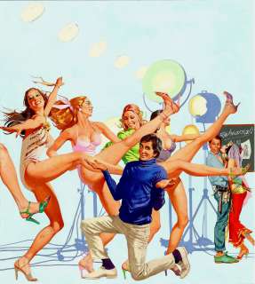 Robert McGinnis - ‘Those Lips, Those Eyes‘ Large Movie Poster Painting (1980)