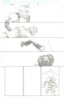 Esad Ribic - secret wars #9 p. 9 - earth-616 reed richards turns into an ape - molecule man kills and eats ‘the maker‘ reed richards - 2015