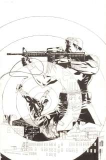 Reilly Brown - daredevil/punisher #1 cover - awesome daredevil and punisher - 2016 signed