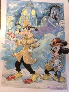 Alessandro Gottardo | Mickey Mouse - â€œSherlock Goof nel fumo di Londraâ€ - (2020/2020) | Catawiki