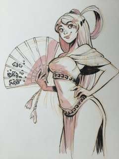 Barbucci, Alessandro | Barbucci, Alessandro - Dessin original couleur - EkhÃ¶ monde miroir | Catawiki