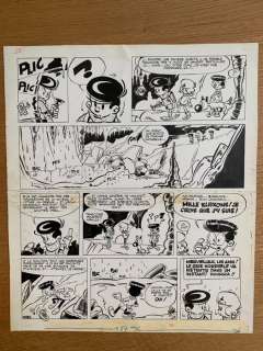 Greg | Greg - Planche originale - Les As T2 -Â Quentin Gentil et le trou qui rit - (1982) | Catawiki