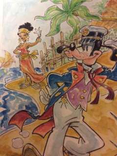 Alessandro Gottardo | Goofy - Illustrazione originale - â€œLa grande amica di Hugoof Maltèsâ€ - 26 x 36 cm. - (2020) | Catawiki