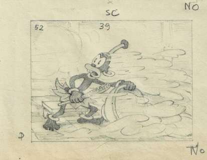 Gustavo Petronia | Zimbo, Zimba e Bomba - Gustavo Petronio - tavola originale (storyboard) - Page volante - (1935) | Catawiki