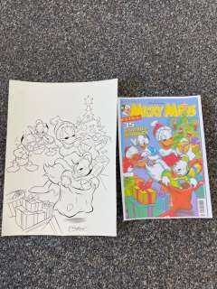 Ray Nicholson | Mickey Magazine - Original Disney Donald duck inkt drawing ~Ray Nicholson~ | Catawiki