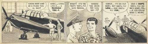 62: Crane Buz Sawyer daily 5/17/58 original comic art