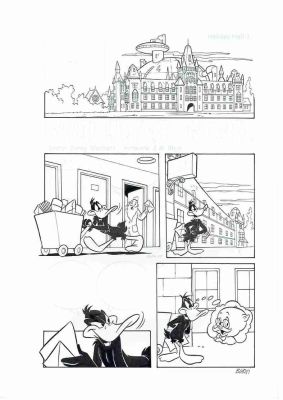 Daffy Duck and Porky Pig in “Holiday Hell” | Corner4art