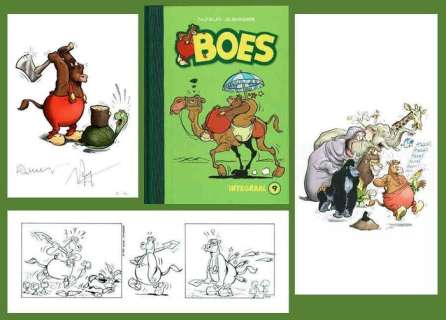 Wil Raymakers, Thijs Wilms | Boes - Luxe editie Boes Integraal deel 9 - Genummerd 21/80 - Met originele strook + ex-libris - Cartonné - EO (2019) | Catawiki