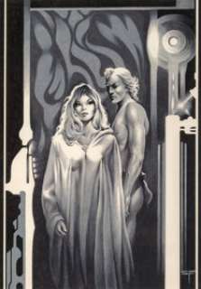 Stephen Fabian (American, b. 1930)
 The Children of the State, part III, Galaxy Science Fiction interior illustration, N... | Heritage