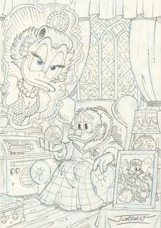 Julian Jordan | Julian Jordan - Ducktales - Scrooge McDuck - Sweet Memories - Size: 30 x 21 cm. A4 | Catawiki