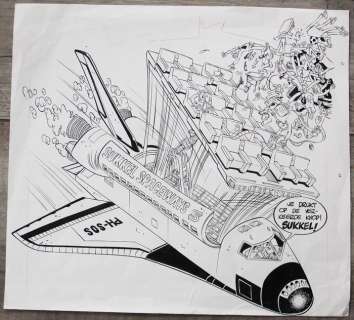 Bart Slijp | Slijp, Bart - Originele cover De Sukkels - cover Eppo/Wordt vervolgd stripweekblad nr 18 - (1985) | Catawiki