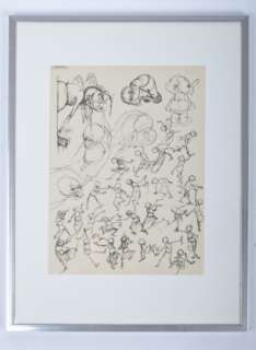 Jean Dulieu- Sketch with Paulus and Eucalypta | Zwiggelaar Auctions