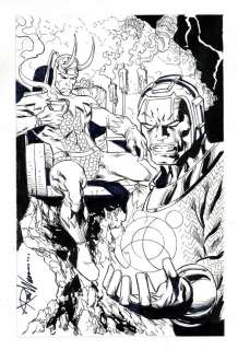 Loki and Kang Sketch by Ron Williams | mycomicshop.com