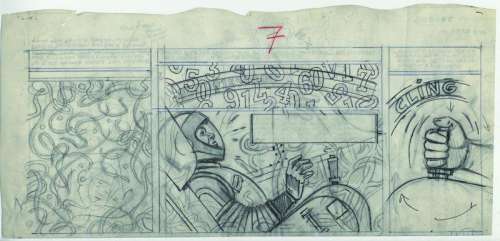 Jacobs Edgar P | Blake et Mortimer Le Piège Diabolique Mine de plomb du crayonné | Millon