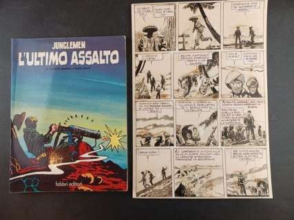 Hugo Pratt | Hugo Pratt - Junglemen - Page volante - Exemplaire unique | Catawiki