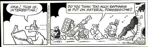 Dik Browne | Browne - HAGAR THE HORRIBLE, Daily Strip (01/11/1989) | Russ Cochran