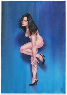 Gã¼Rsel, Gã¼Rçan | GÃ¼rsel, GÃ¼rçan - Originele aquarel - Pin-up - (2019) | Catawiki