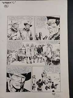 Alfonso Font | Alfonso Font - Tex - I territori del Nord Ovest - Page volante - Exemplaire unique - (2001) | Catawiki