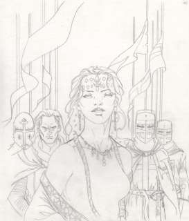 Xavier | Croisade, illustration Ã  la mine de plomb sur cal… | Millon