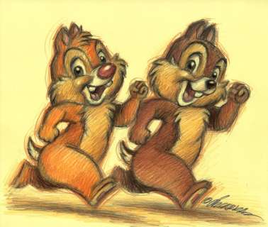 Joan Vizcarra | Chip’n Dale : Hi Guys! - Original Drawing - Joan Vizcarra - Pencil Art | Catawiki