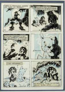 Calvo Edmond 1892-1957) | Â«Coquin le petit CockerÂ» Deux planches Ã  l’encre | Tessier Sarrou