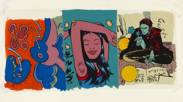 Paul Pope - Giant THB Parade, Back Cover Art, 1996