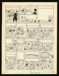Edgar P. Jacobs - Planche originale n°26 - Le Mystère de la Grande Pyramide T2 - Blake et Mortimer