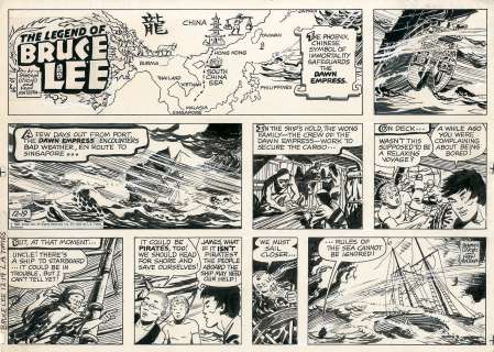 Fran Matera - The legend of bruce lee - sunday strip - 12/19/1982